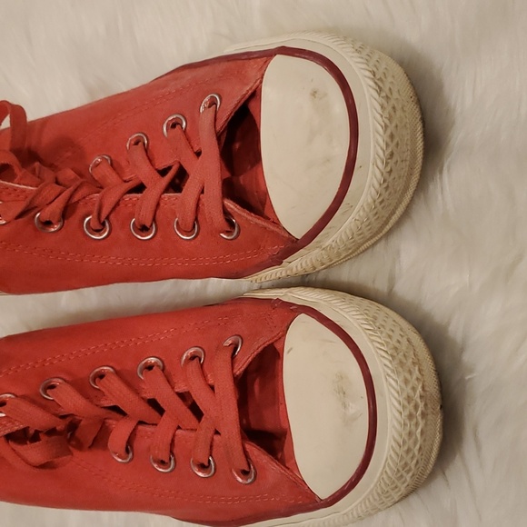 Converse CTAS Lux Hidden Wedge Distressed Red Womens  Size 9 - Picture 9 of 10